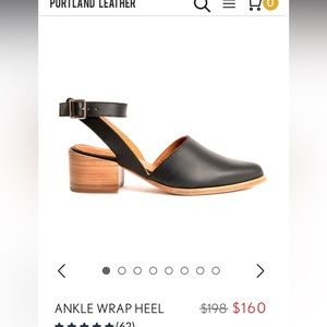Portland Leather Ankle Wrap Heel, LIKE NEW.